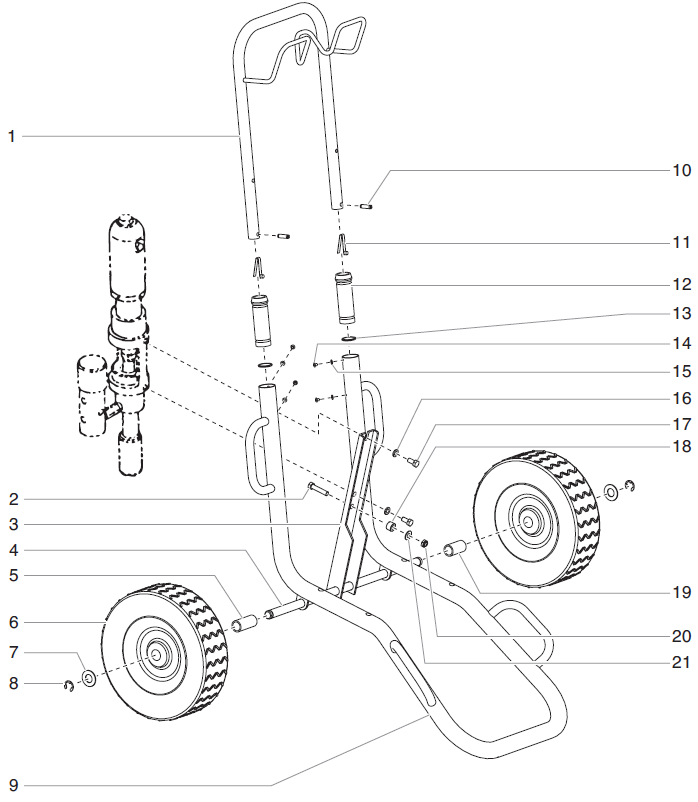 PowrTwin 8900GH Cart Assembly Parts